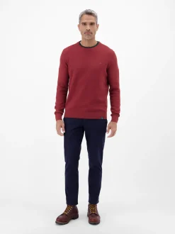 LERROS Herren Strickpullover in rot