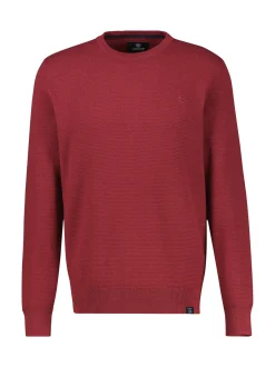 LERROS Herren Strickpullover in rot