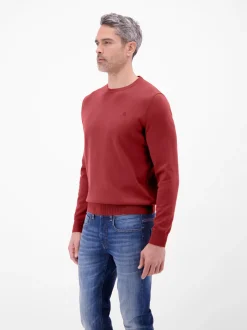 LERROS Herren Strickpullover in rot