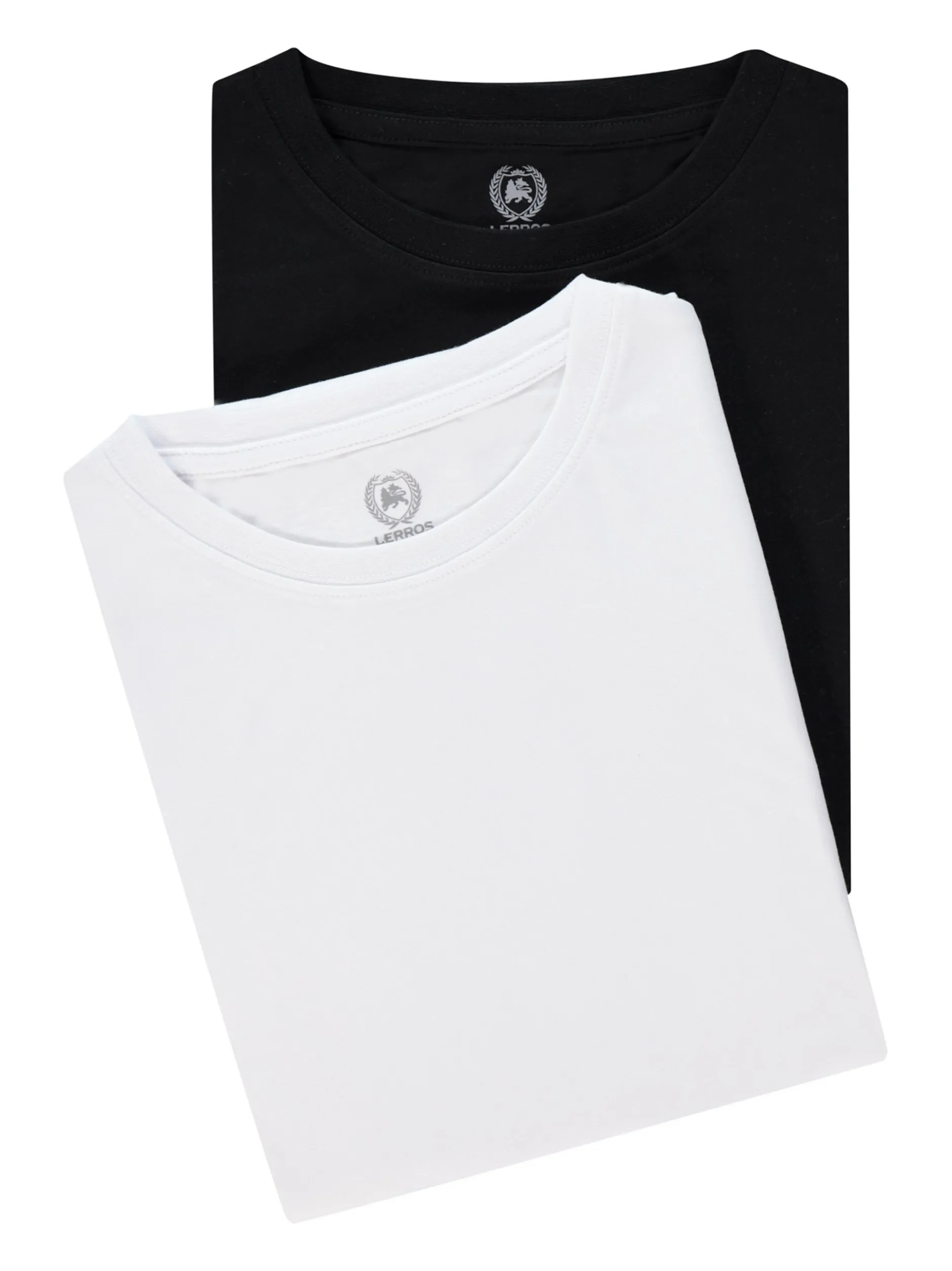 LERROS Herren T-Shirt Doppelpack in schwarz