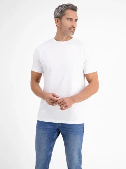 LERROS Herren T-Shirt Doppelpack in weiß