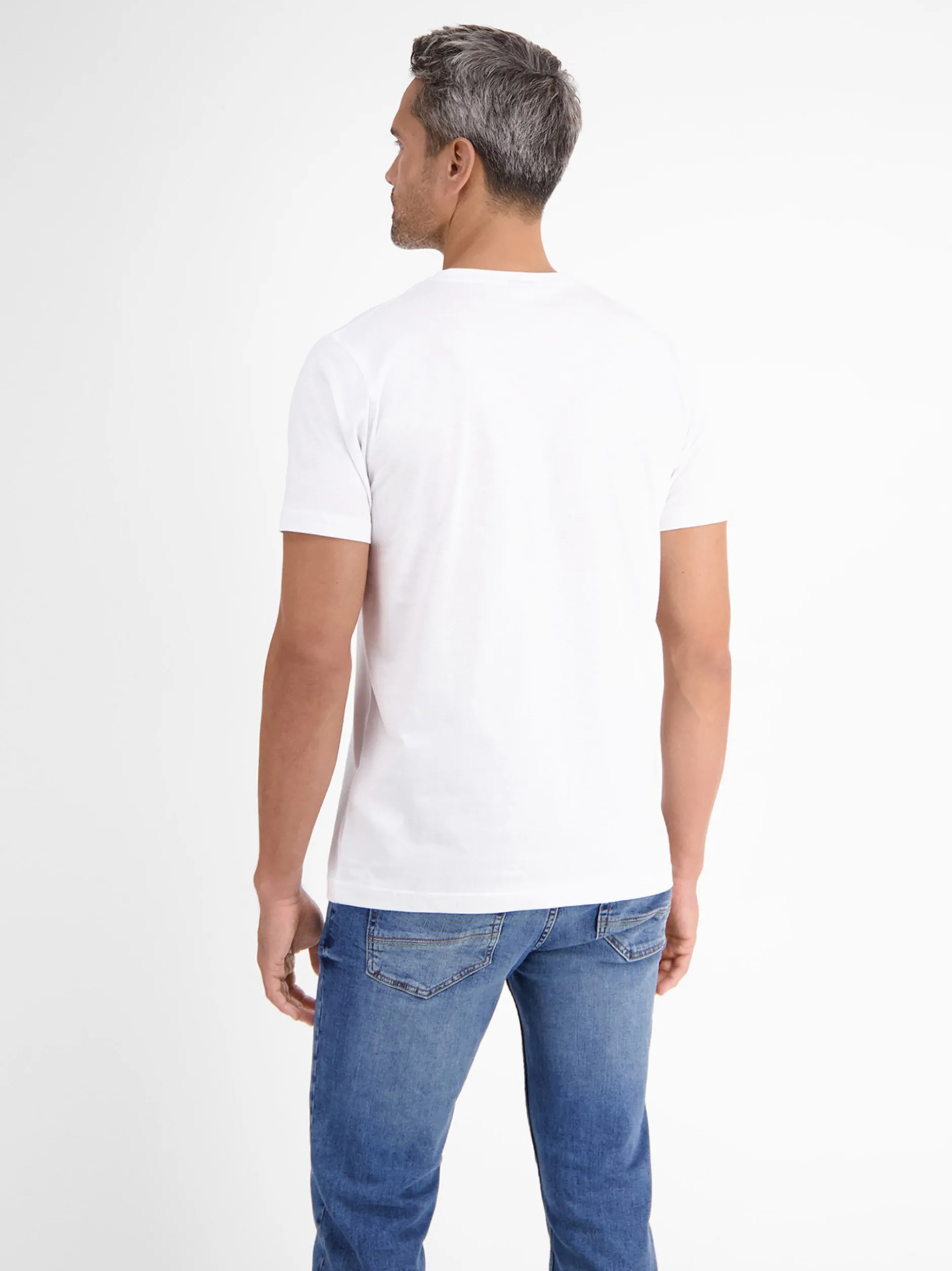 LERROS Herren T-Shirt Doppelpack in weiß