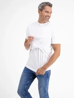 LERROS Herren T-Shirt Doppelpack in weiß