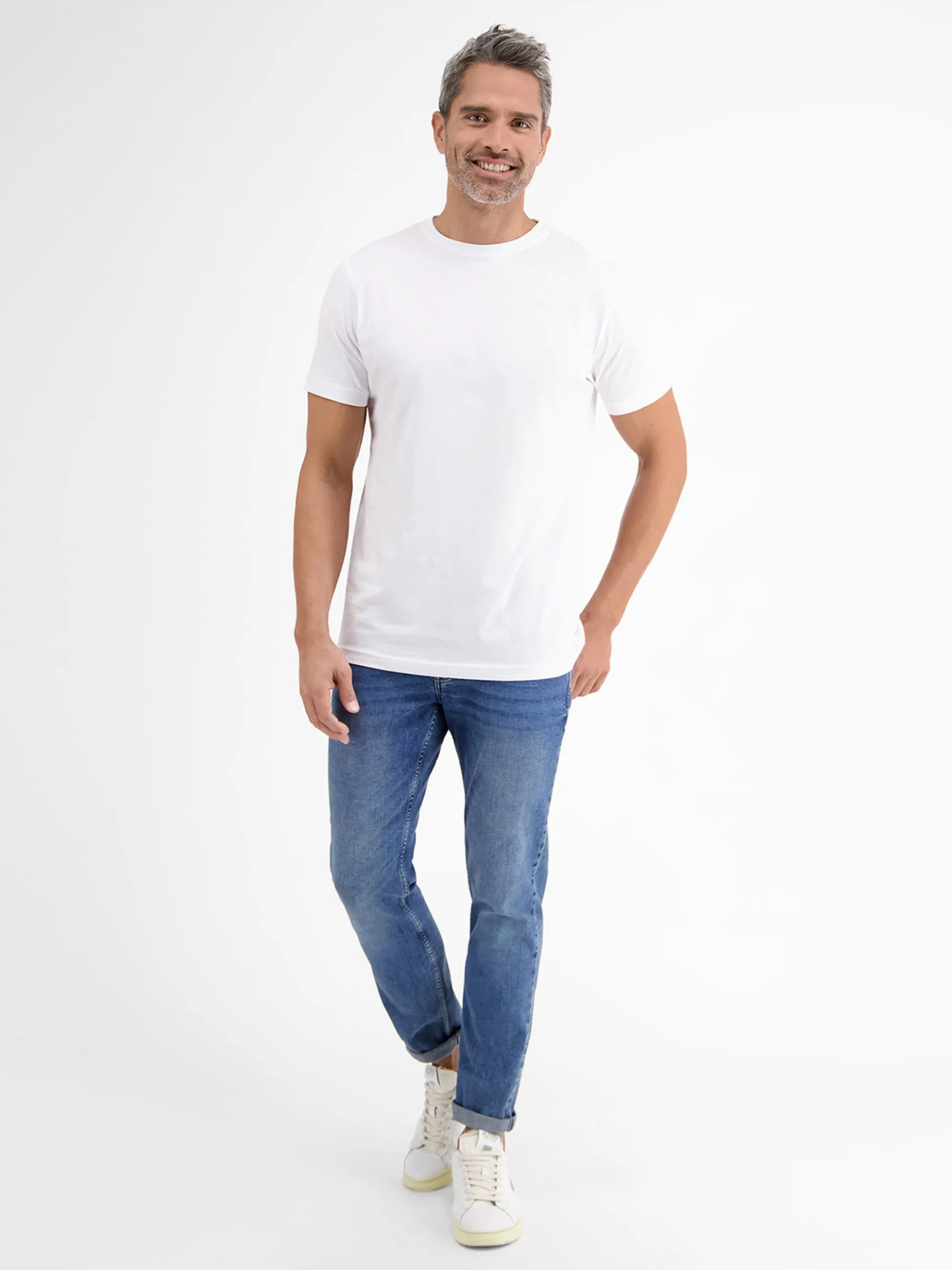 LERROS Herren T-Shirt Doppelpack in weiß