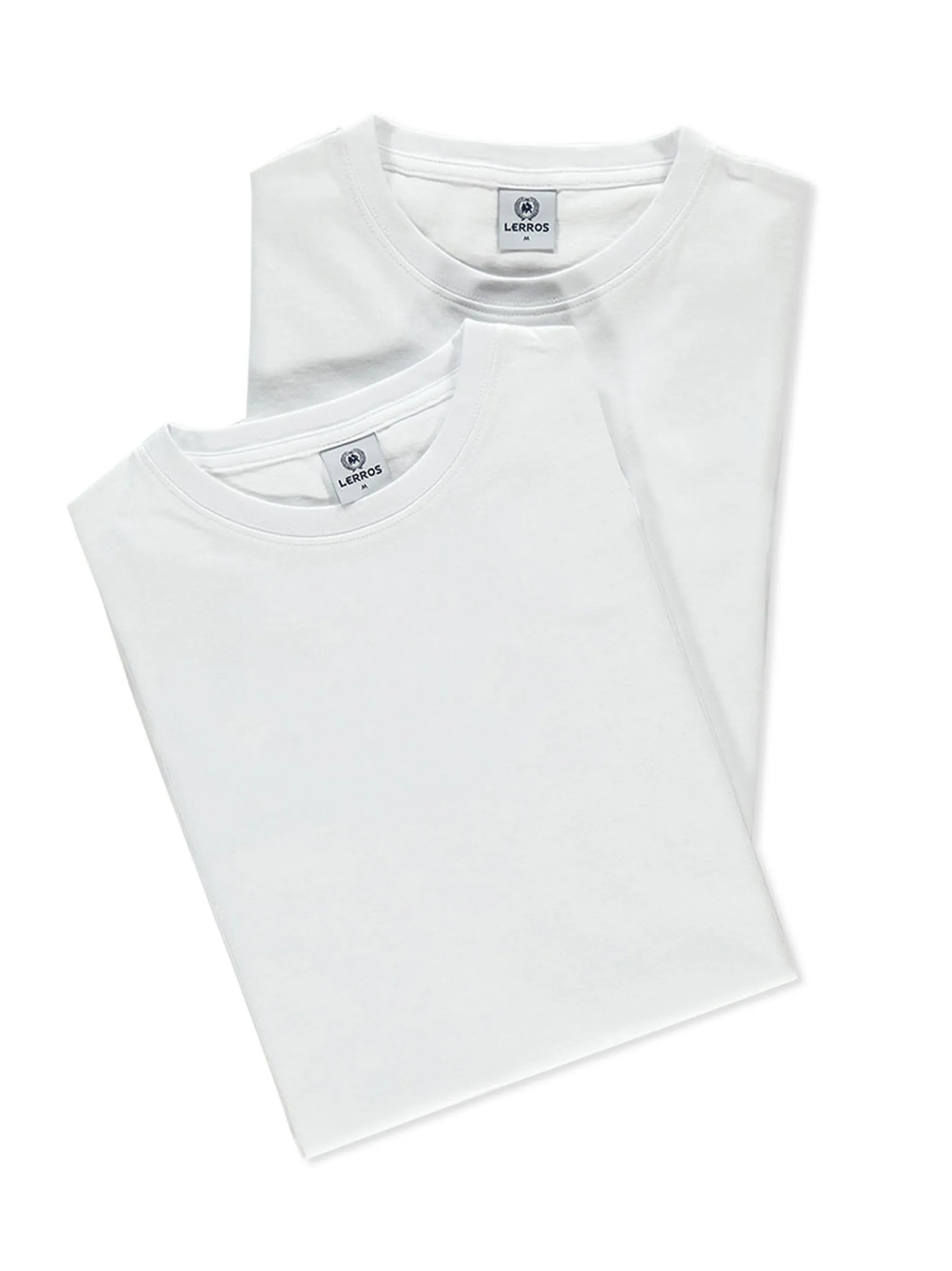 LERROS Herren T-Shirt Doppelpack in weiß