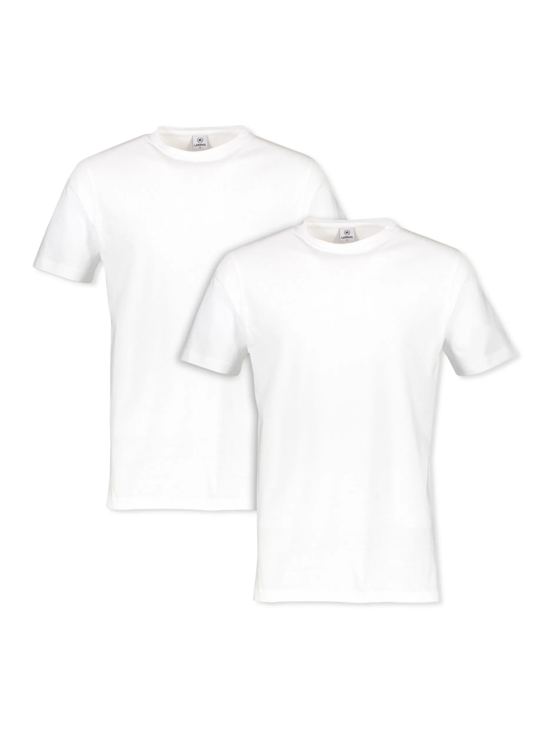 LERROS Herren T-Shirt Doppelpack in weiß