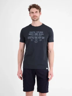 LERROS Herren T-Shirt in blau
