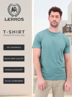 LERROS Herren T-Shirt in blau