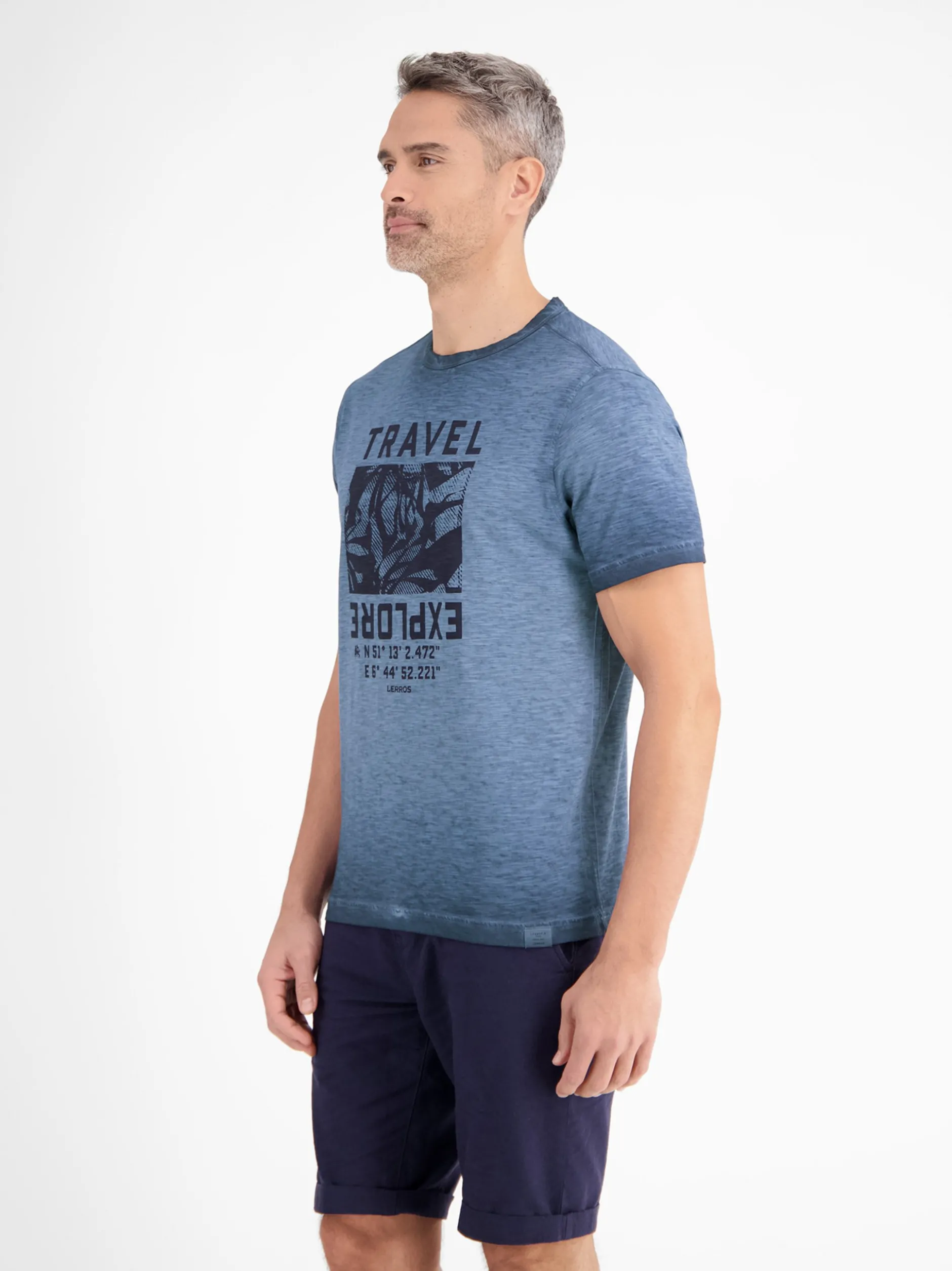 LERROS Herren T-Shirt in blau