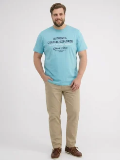LERROS Herren T-Shirt in blau