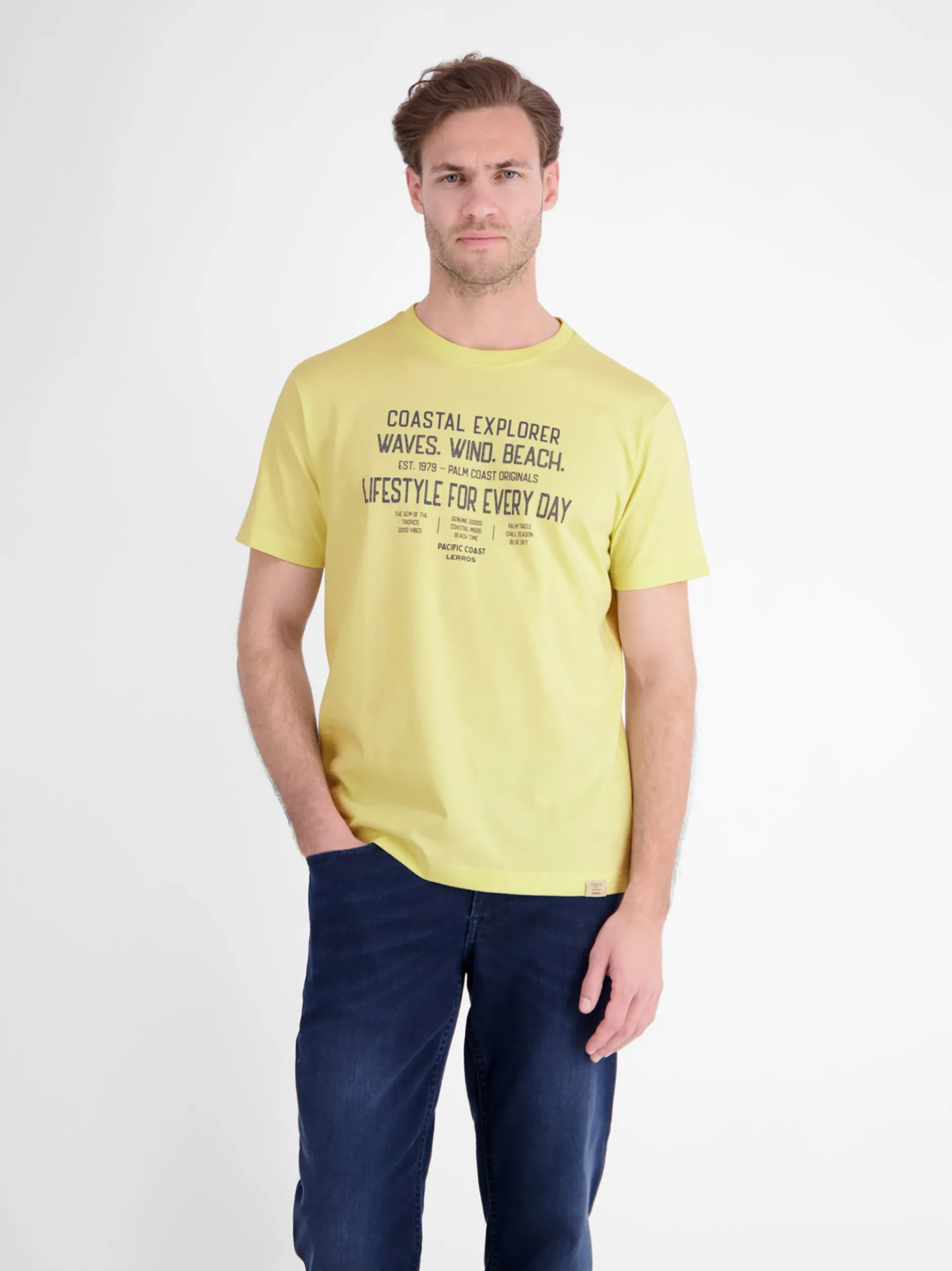 LERROS Herren T-Shirt in gelb