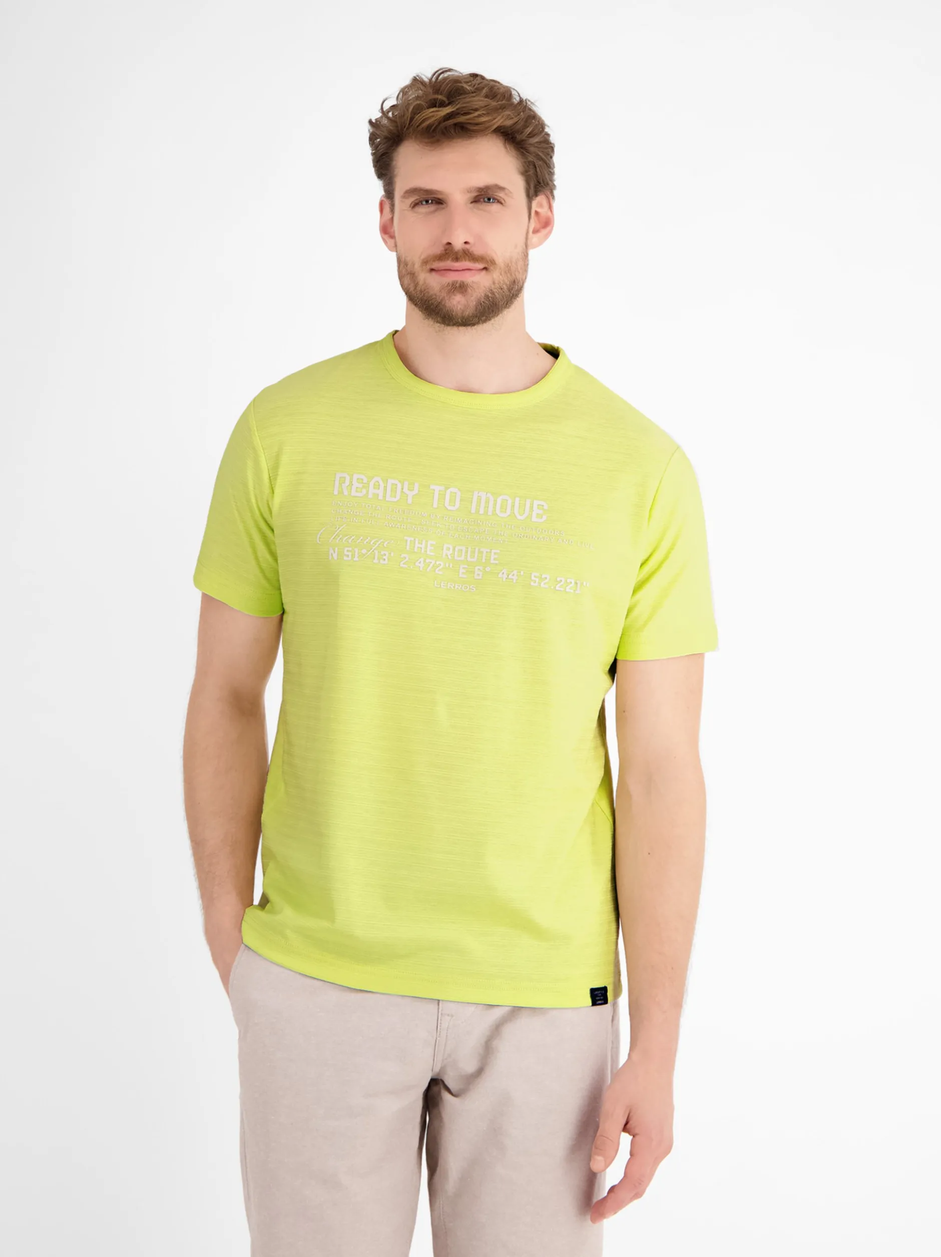 LERROS Herren T-Shirt in gelb