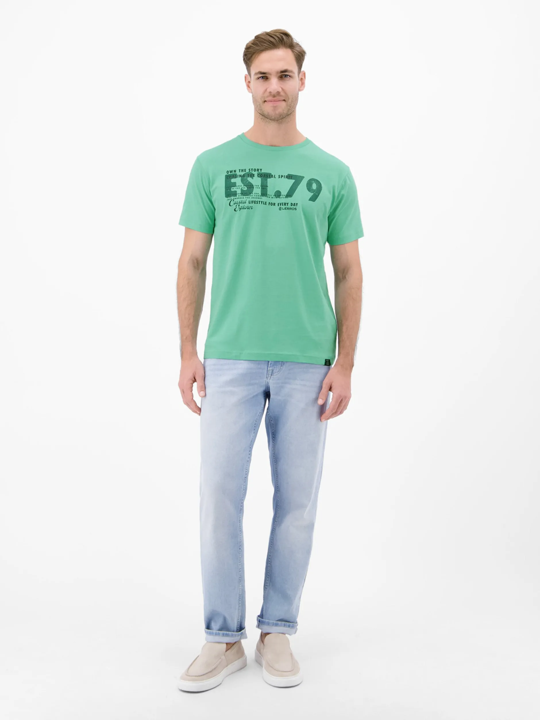 LERROS Herren T-Shirt in grün