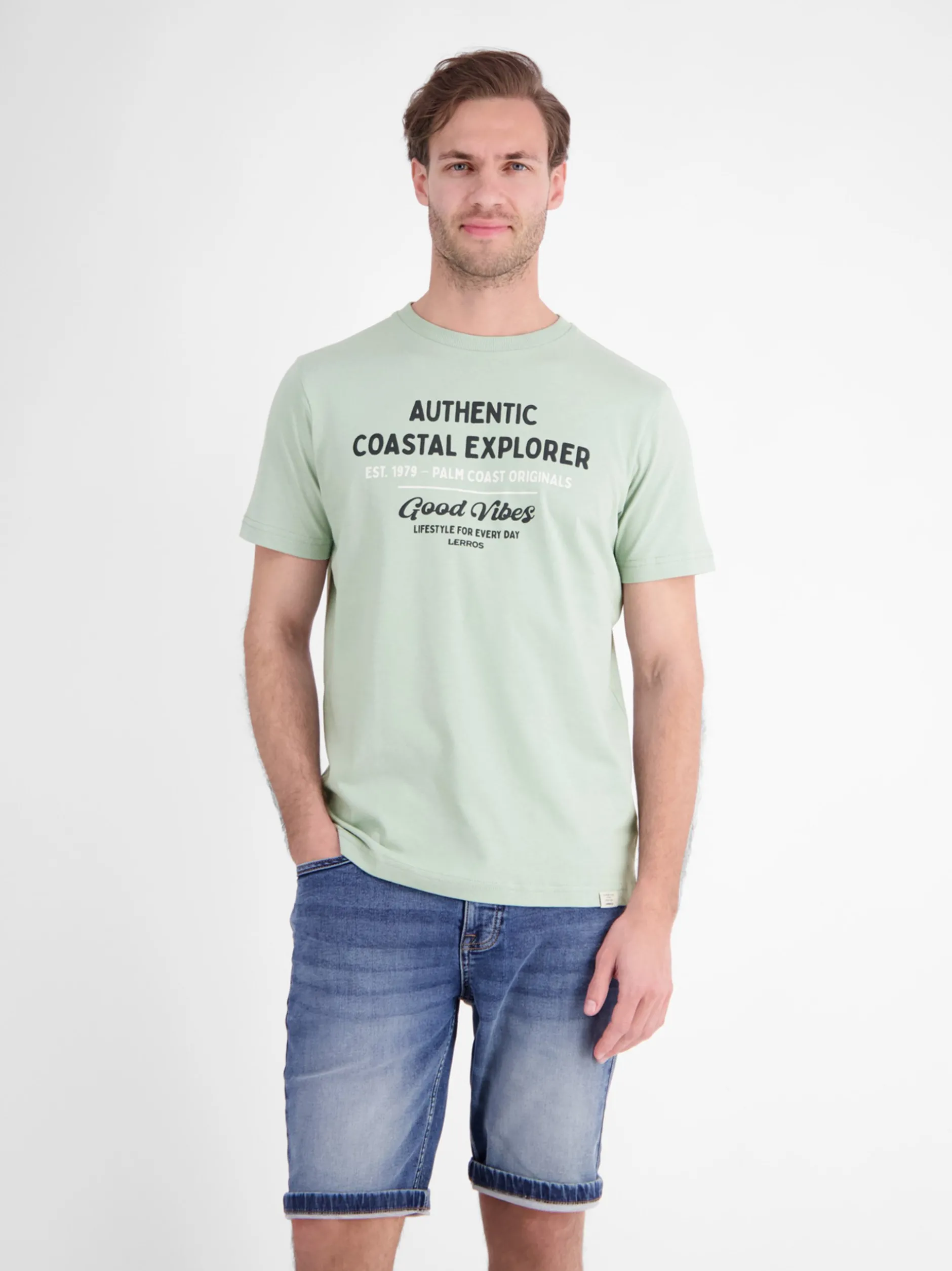 LERROS Herren T-Shirt in grün