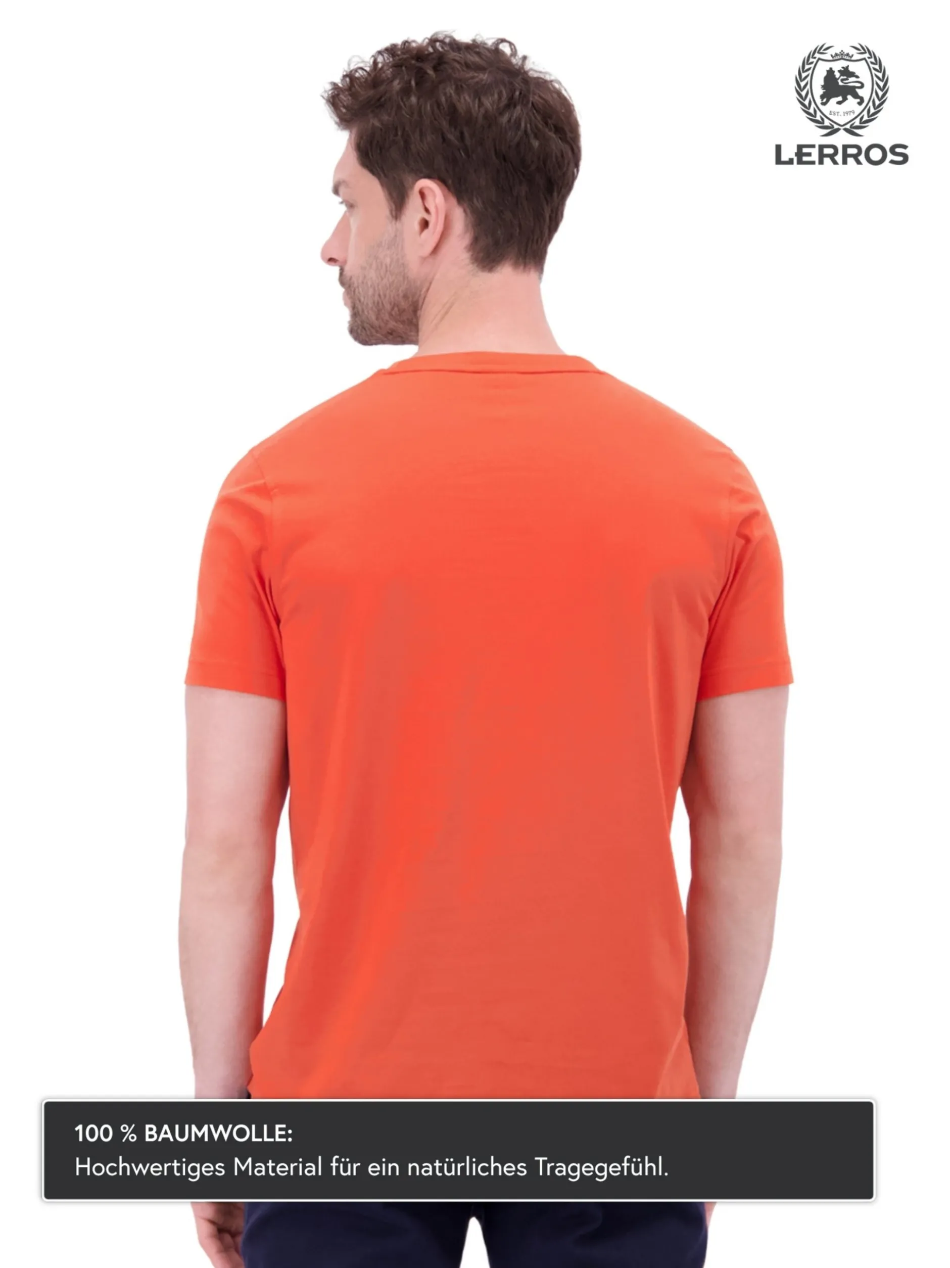 LERROS Herren T-Shirt in rot