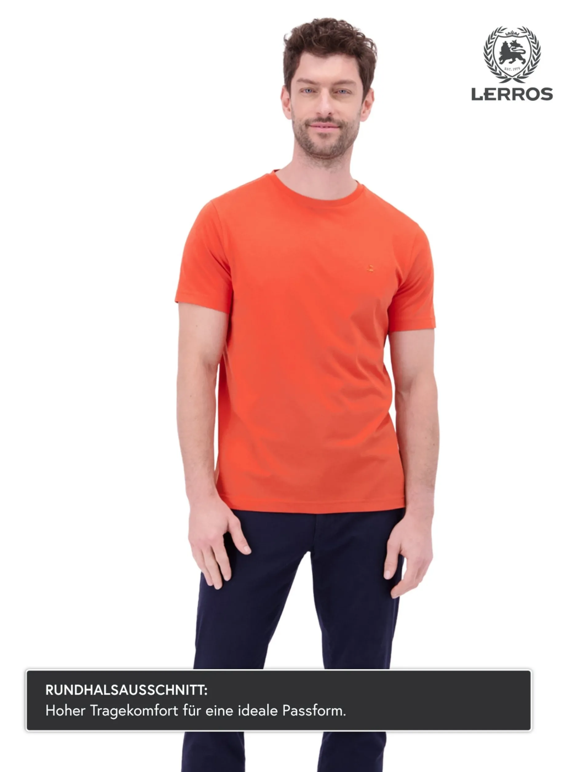 LERROS Herren T-Shirt in rot