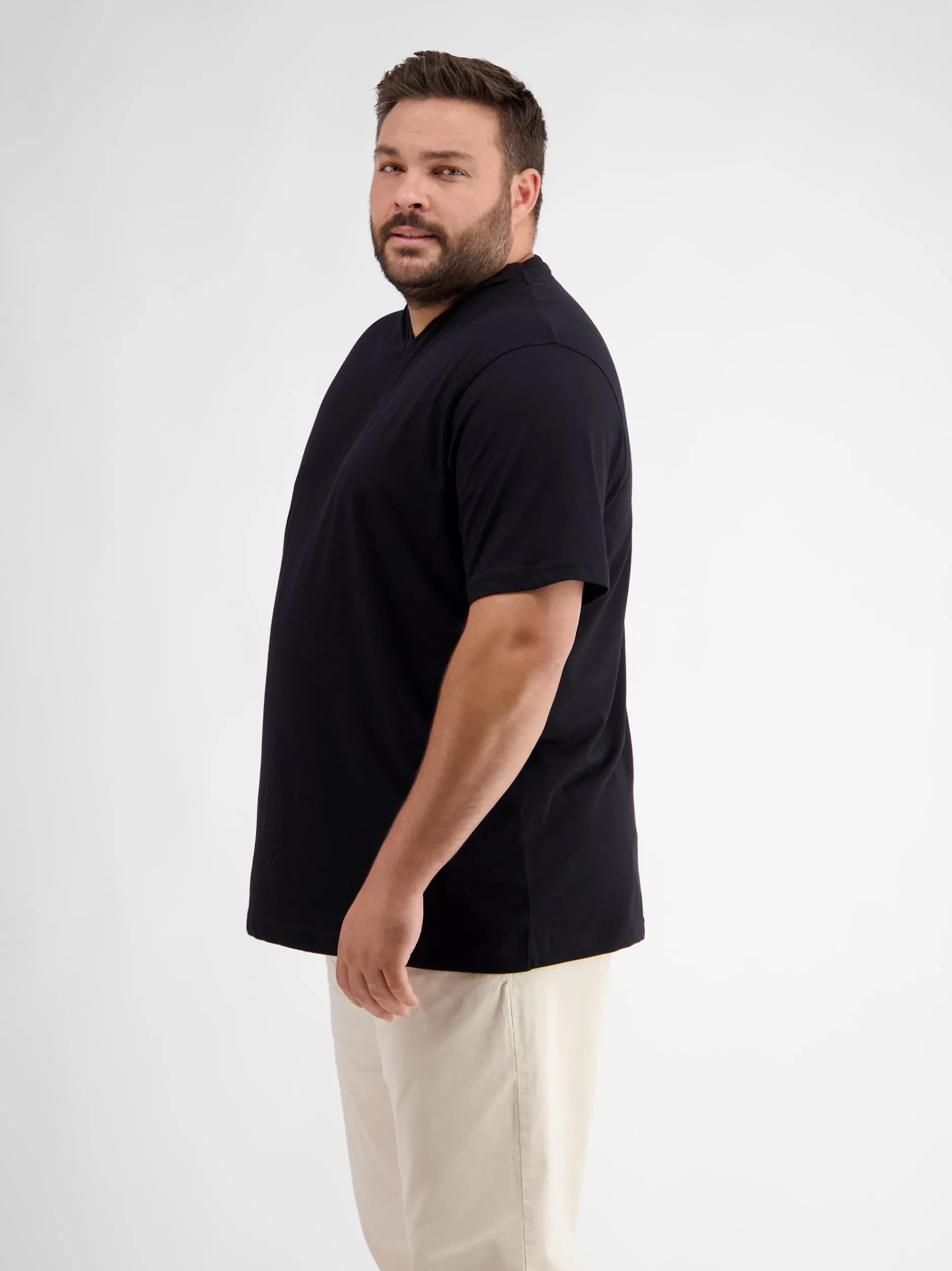 LERROS Herren T-Shirt in schwarz