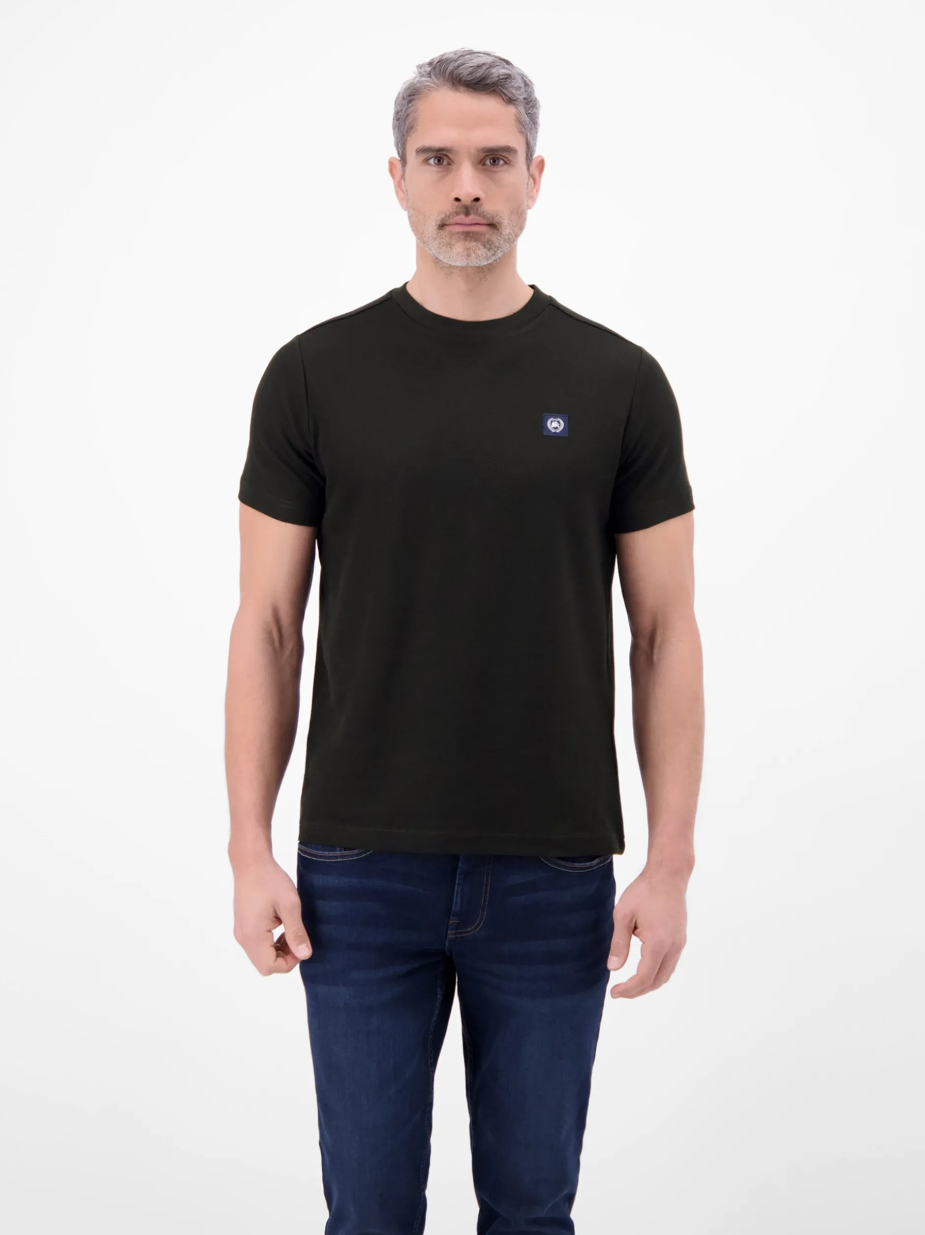 LERROS Herren T-Shirt in schwarz