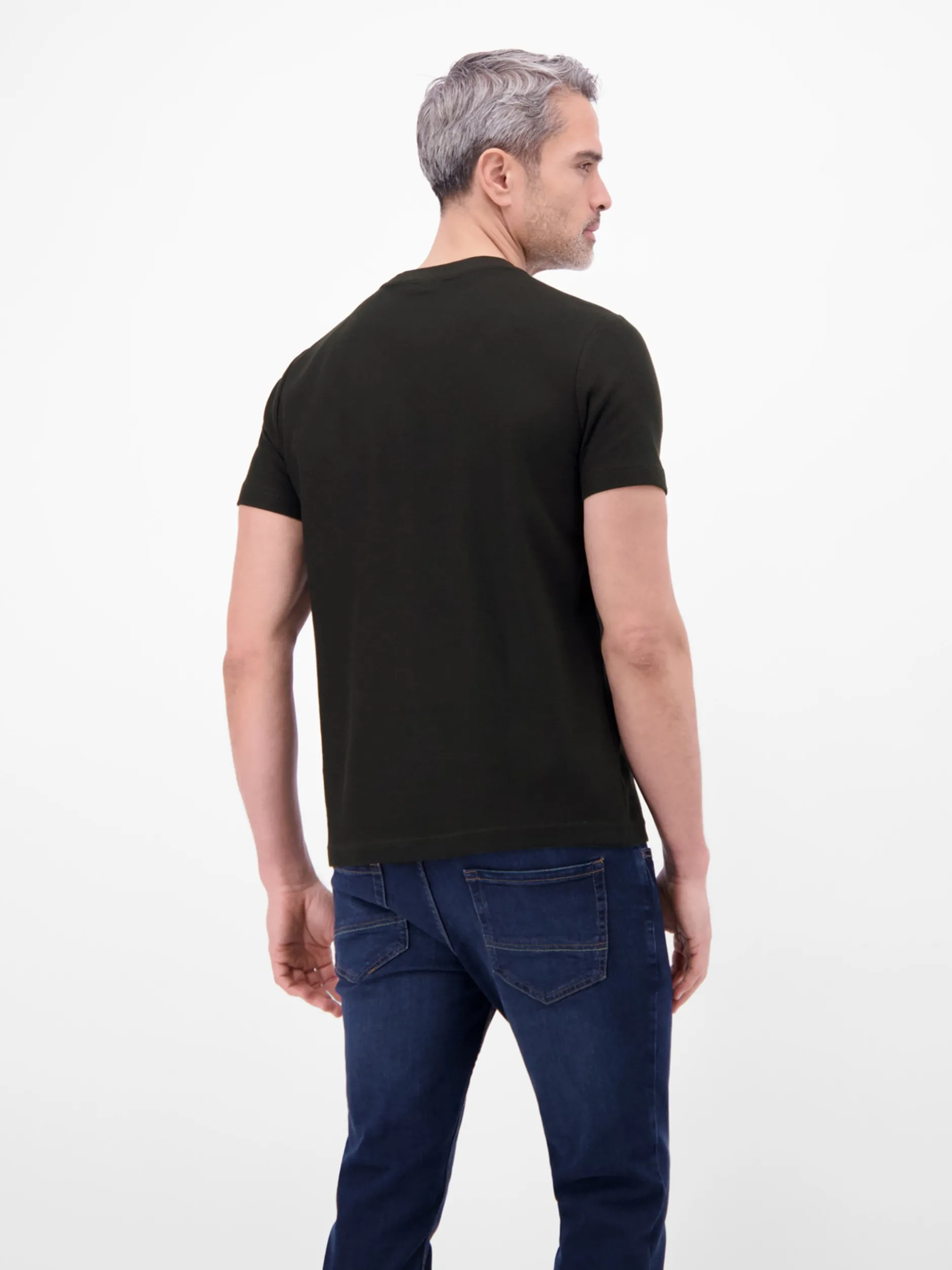 LERROS Herren T-Shirt in schwarz