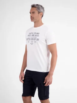 LERROS Herren T-Shirt in weiß