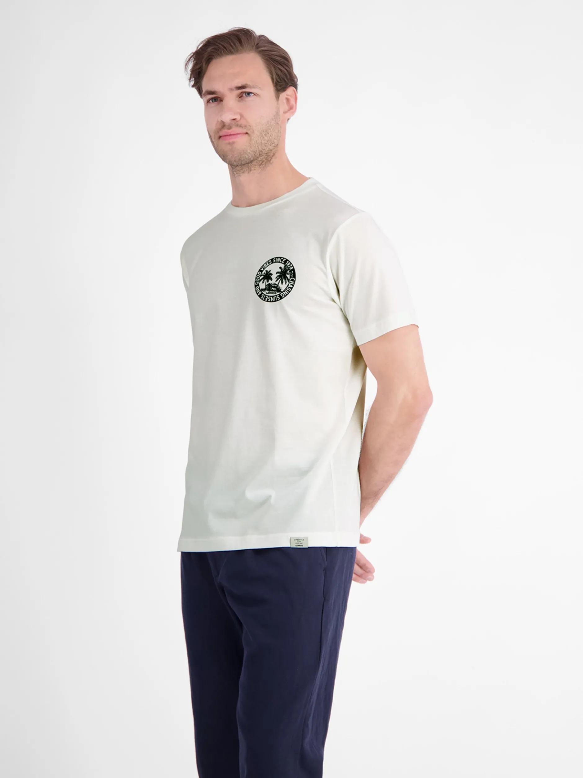 LERROS Herren T-Shirt in weiß