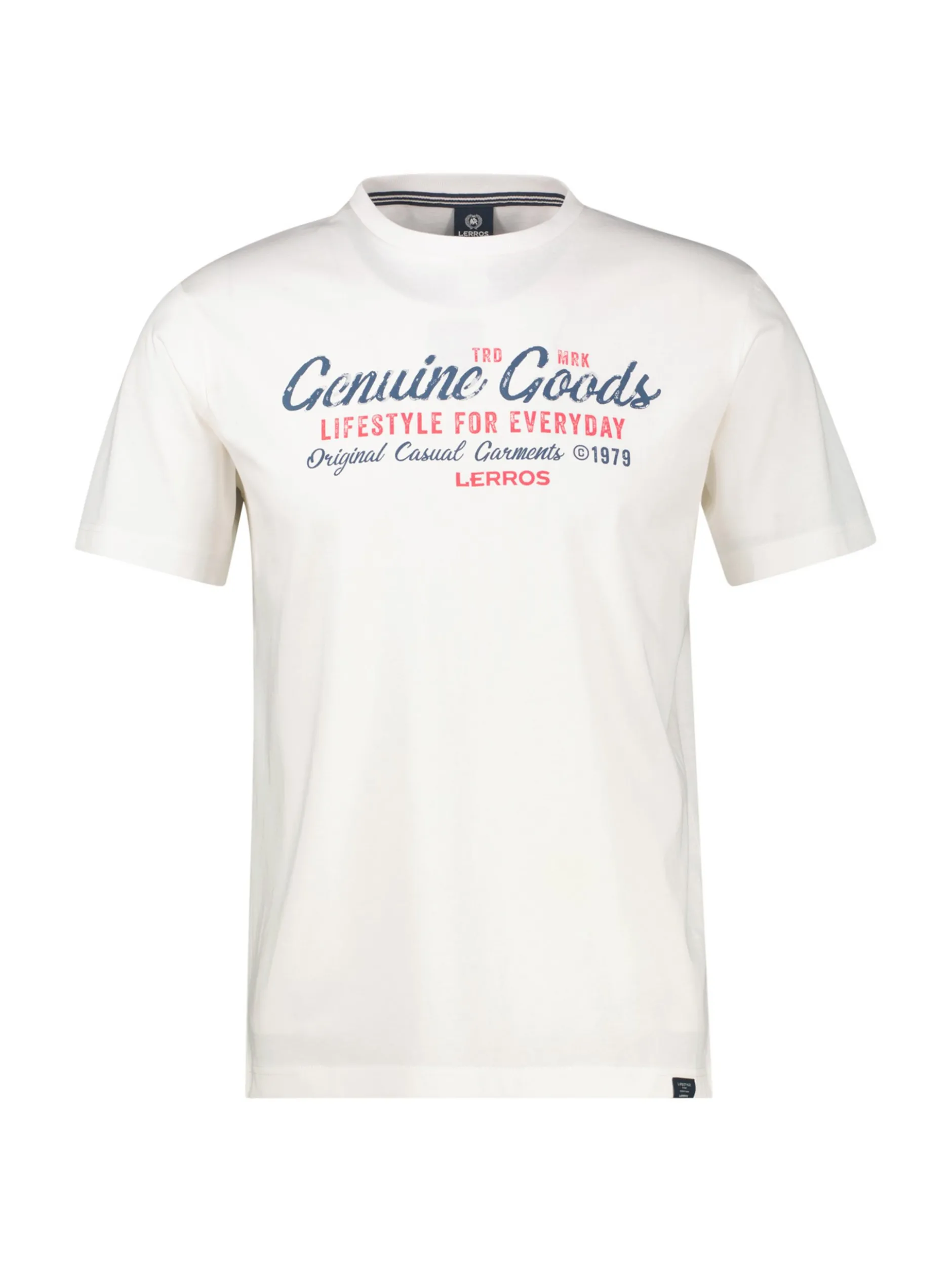 LERROS Herren T-Shirt in weiß