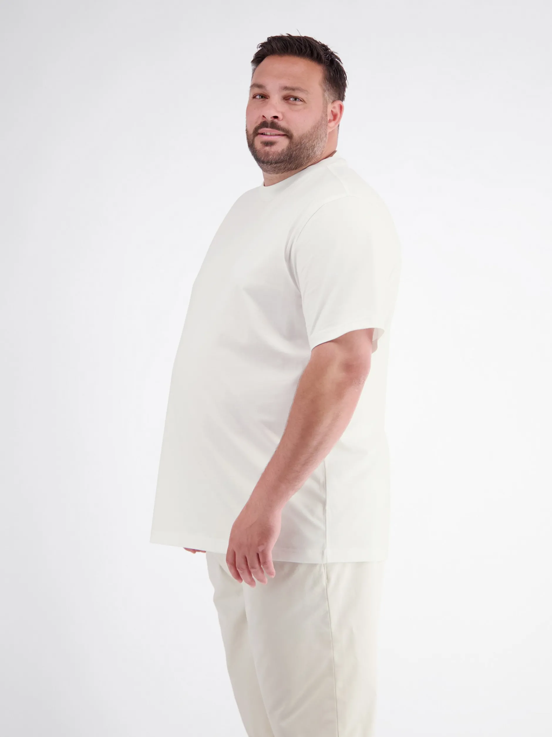 LERROS Herren T-Shirt in weiß