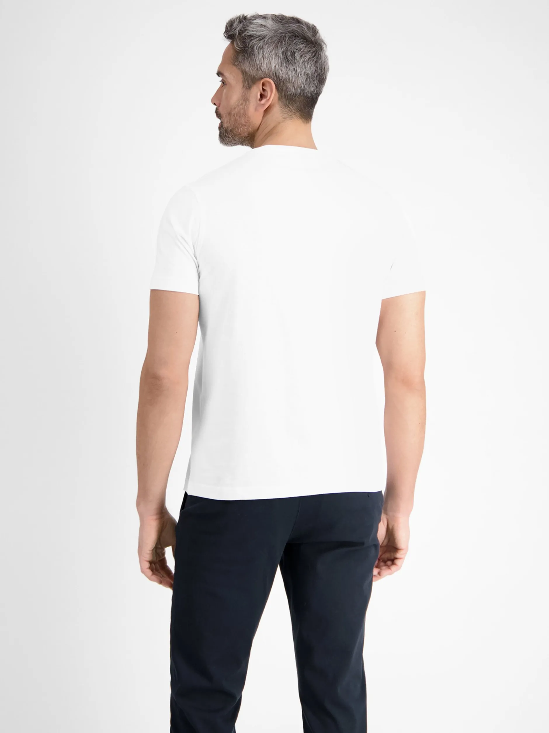 LERROS Herren T-Shirt in weiß
