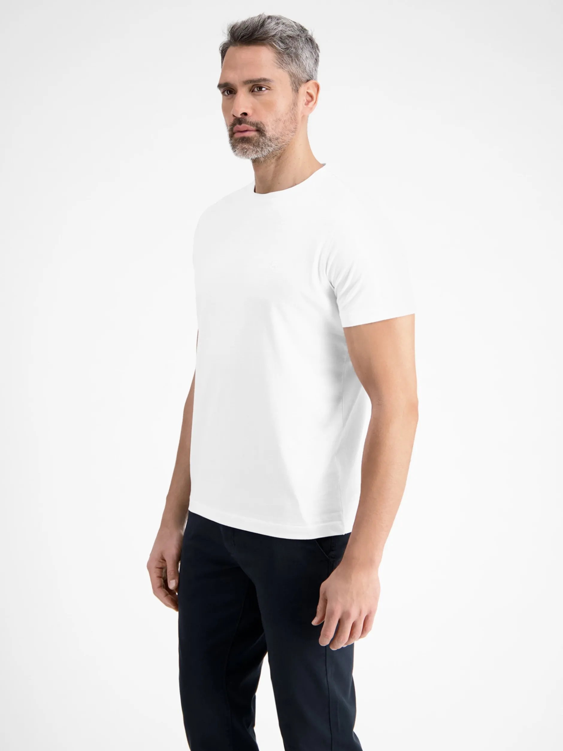 LERROS Herren T-Shirt in weiß