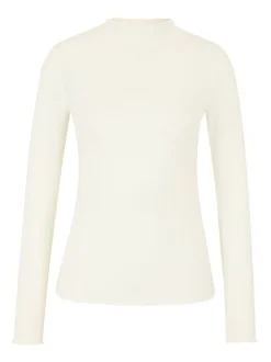 Les Lunes Damen Langarmshirt in weiß - Ärmel: langarm