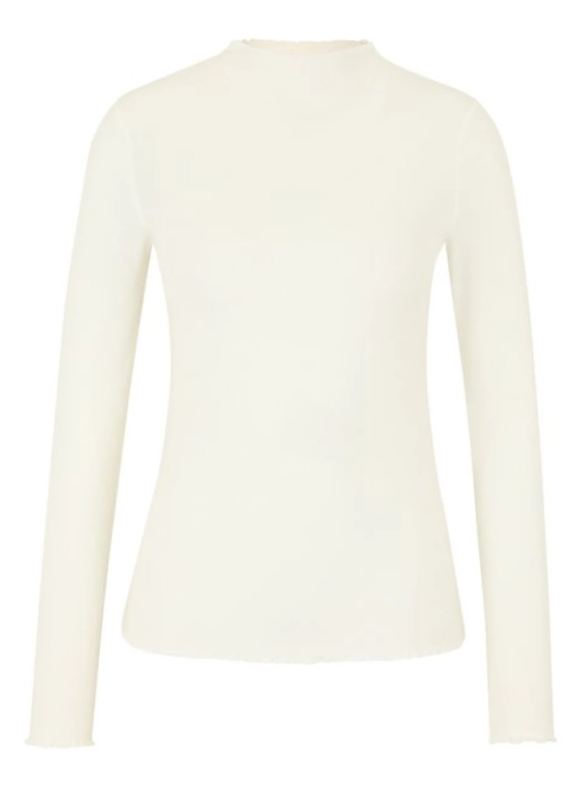 Les Lunes Damen Langarmshirt in weiß - Ärmel: langarm