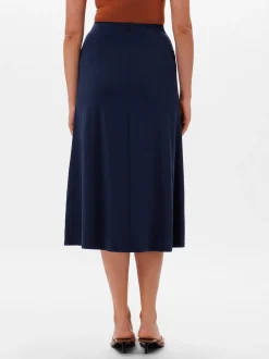 Les Lunes Damen Midirock in blau