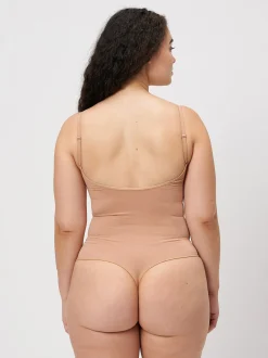 Les Lunes Damen Ärmelloser Body in braun