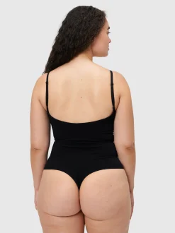 Les Lunes Damen Ärmelloser Body in schwarz