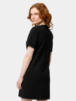 Les Lunes Damen Shirtkleid in schwarz - Länge: kurz