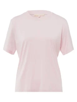 Les Lunes Damen T-Shirt in rosa - Ausschnitt: Rundhals