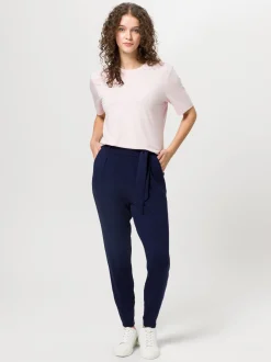 Les Lunes Damen T-Shirt in rosa - Ausschnitt: Rundhals