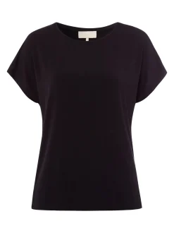 Les Lunes Damen T-Shirt in schwarz - Ärmel: ohne Arm