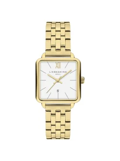 Liebeskind Berlin Damen Armbanduhr - The Classic Square in gold