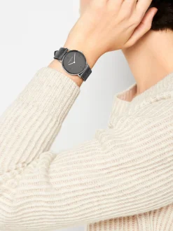 Liebeskind Berlin Damen Armbanduhr - The Leather One in grau