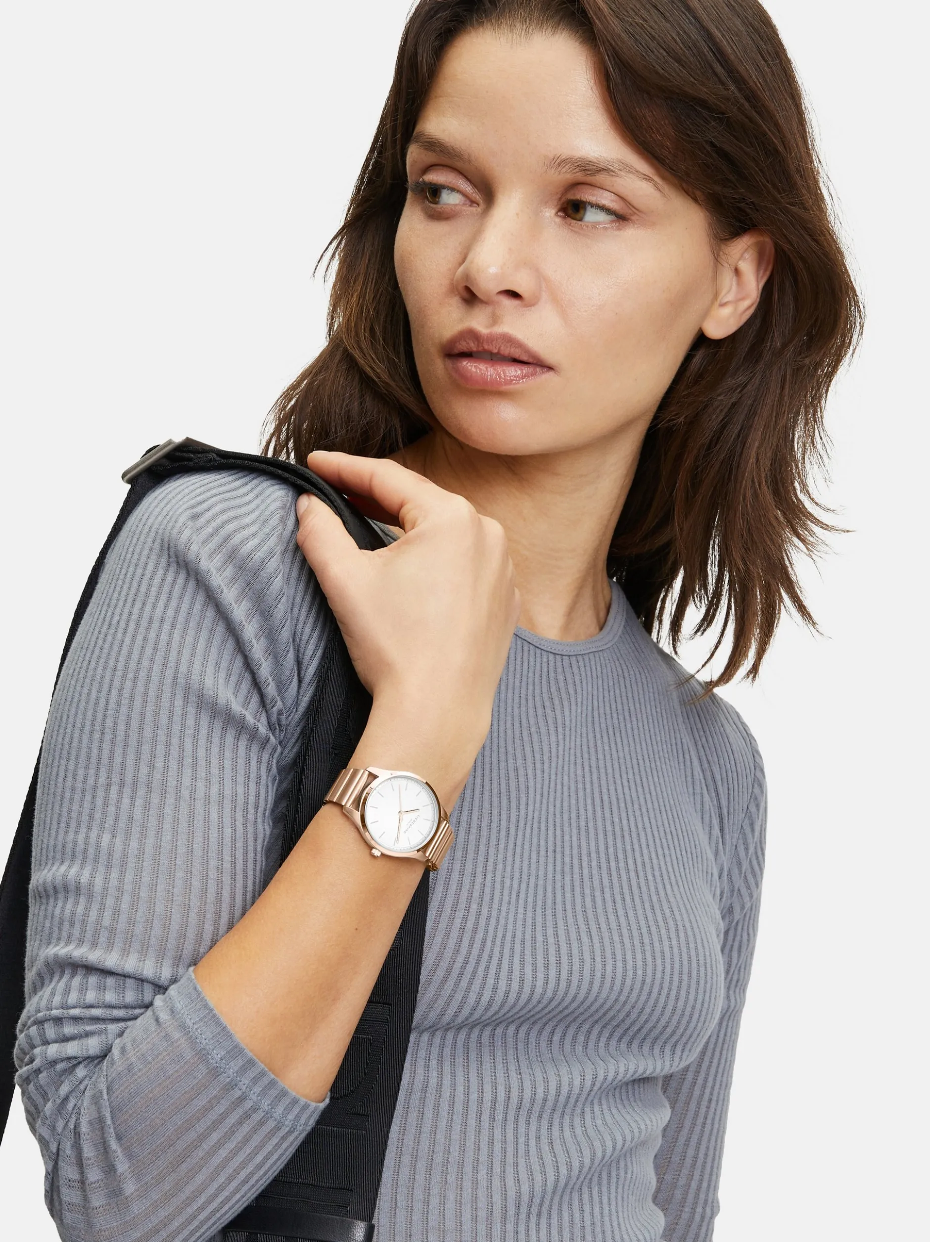 Liebeskind Berlin Damen Armbanduhr - The Round Staple in roségold