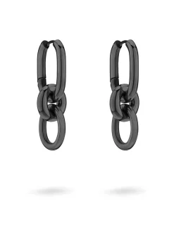 Liebeskind Berlin Damen Creolen - Modern Knot in schwarz