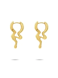 Liebeskind Berlin Damen Creolen - The Melting Organic in gold