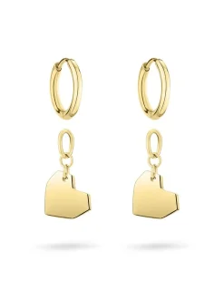 Liebeskind Berlin Damen Creolen - Urban Heart in gold