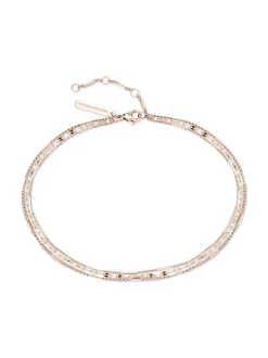 Liebeskind Berlin Damen Fußkette - Sparkling With Layers in roségold