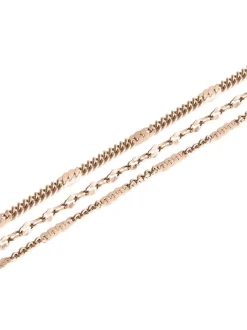 Liebeskind Berlin Damen Fußkette - Sparkling With Layers in roségold