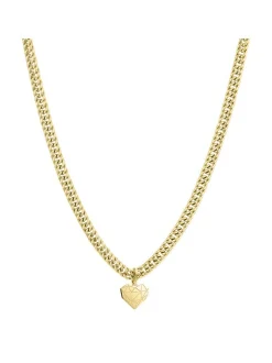 Liebeskind Berlin Damen Halskette - Broken Heart Chunky in gold