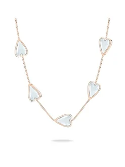 Liebeskind Berlin Damen Halskette - Glass Heart in roségold