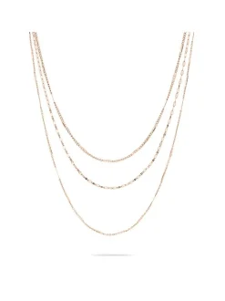 Liebeskind Berlin Damen Halskette - Sparkling With Layers in roségold