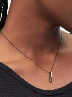 Liebeskind Berlin Damen Halskette - The Festive Mini Link Sparkle in schwarz